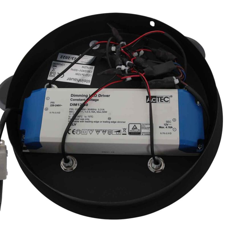 Plafondlamp Turound 3376ZW Zwart - Afbeelding 5
