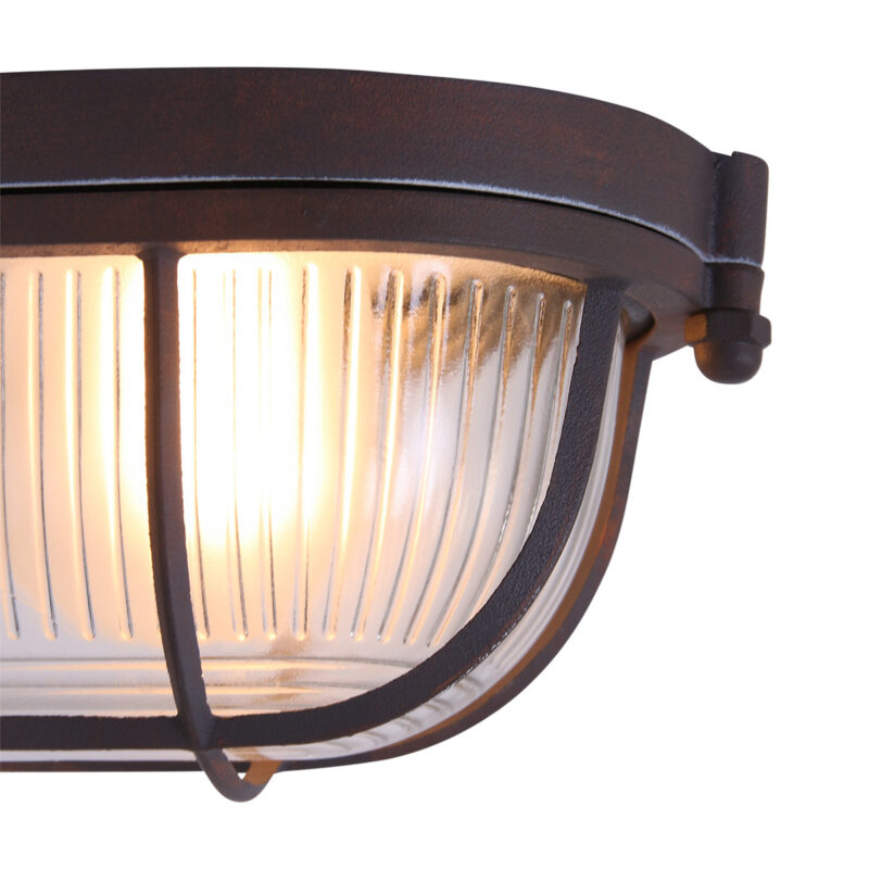 Plafondlamp wandlamp Lisanne 1340B Bruin E27 - Afbeelding 4