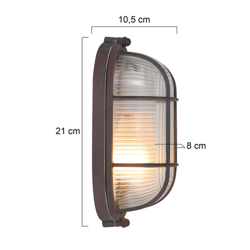 Plafondlamp wandlamp Lisanne 1340B Bruin E27 - Afbeelding 7