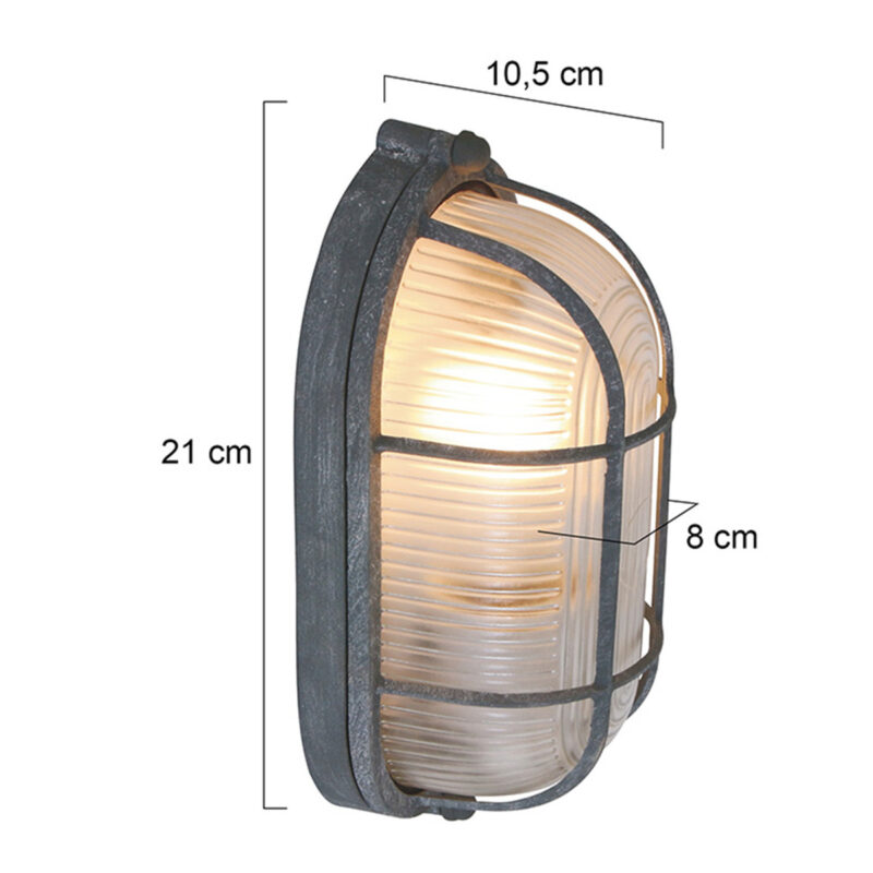 Plafondlamp wandlamp Lisanne 1340G Grijs E27 - Afbeelding 6