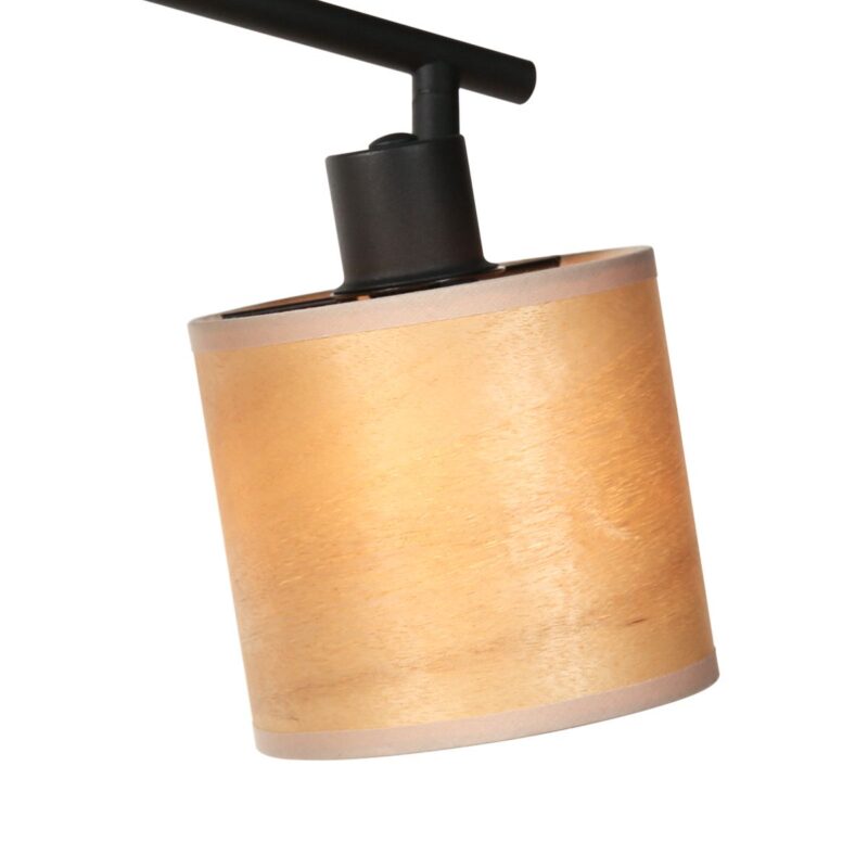 Ceiling spotlight Bambus 3666ZW Black with wooden caps - Image 5