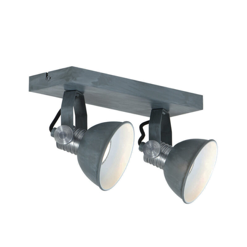 Plafondspot Brooklyn 1534GR Grijs inclusief GU10 lichtbronnen - Afbeelding 2