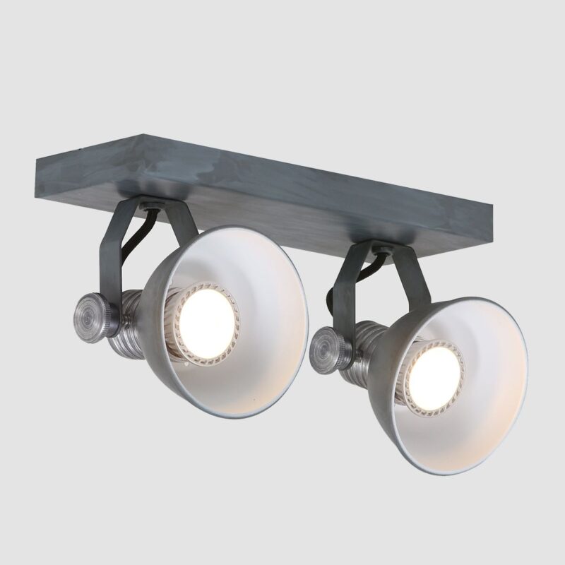 Plafondspot Brooklyn 1534GR Grijs inclusief GU10 lichtbronnen - Afbeelding 13