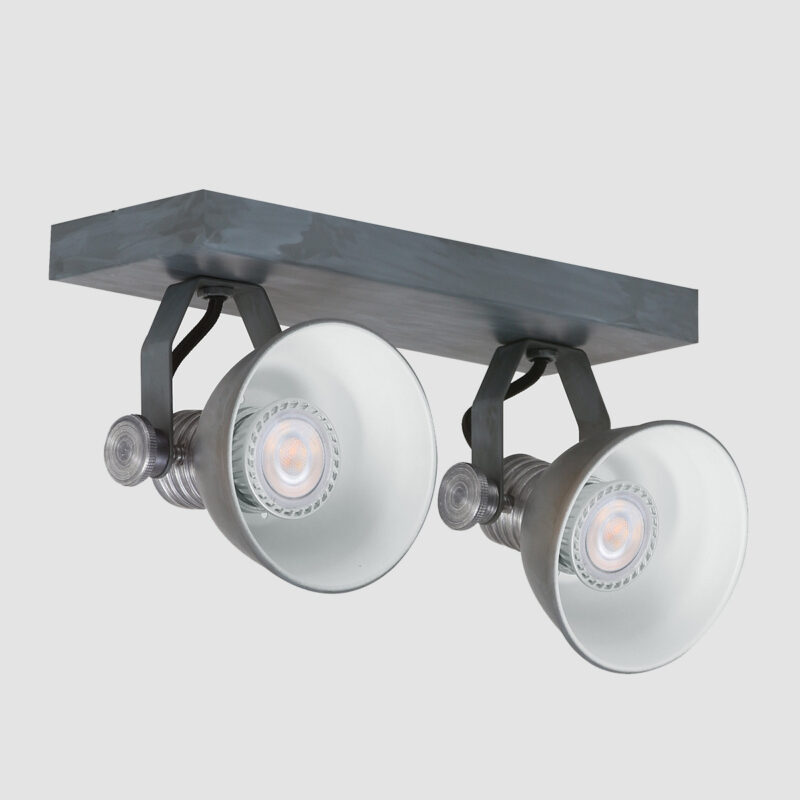 Plafondspot Brooklyn 1534GR Grijs inclusief GU10 lichtbronnen - Afbeelding 14