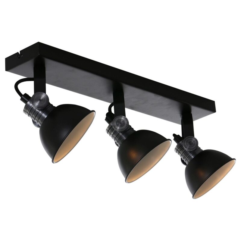 Plafondspot Brooklyn 2134ZW Zwart inclusief GU10 lichtbronnen - Afbeelding 10