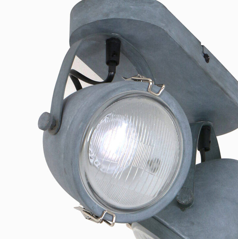 Plafondspot Paco 1312GR Grijs inclusief lichtbronnen - Afbeelding 10