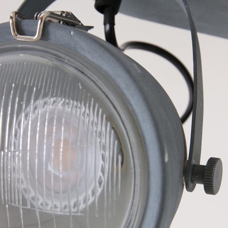Plafondspot Paco 1312GR Grijs inclusief lichtbronnen - Afbeelding 12