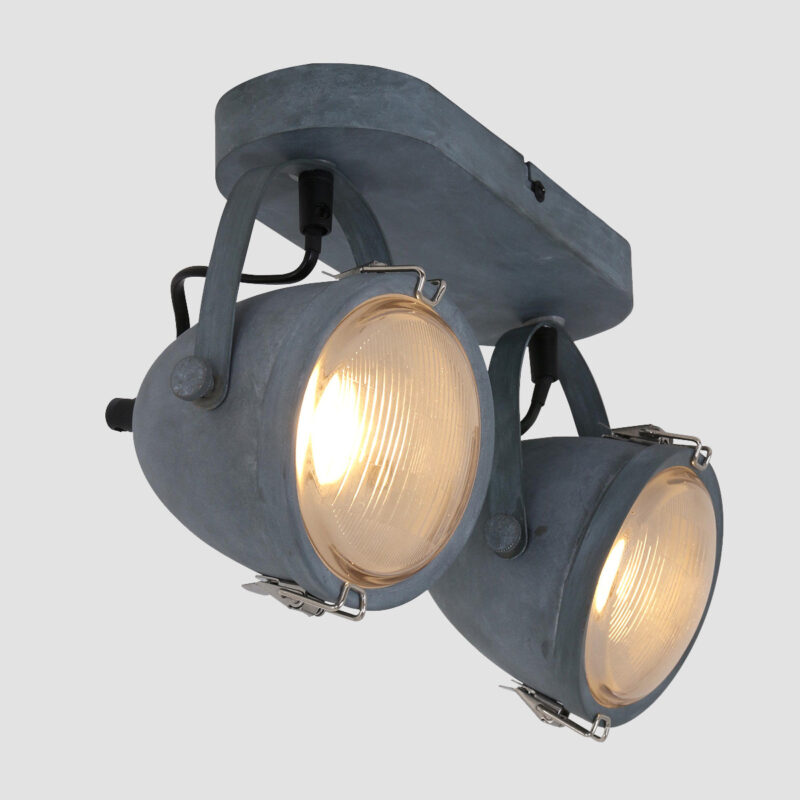 Plafondspot Paco 1312GR Grijs inclusief lichtbronnen - Afbeelding 14