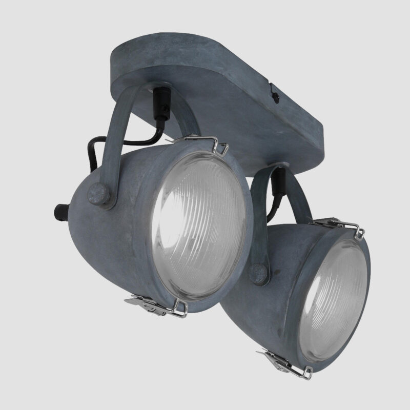 Plafondspot Paco 1312GR Grijs inclusief lichtbronnen - Afbeelding 15