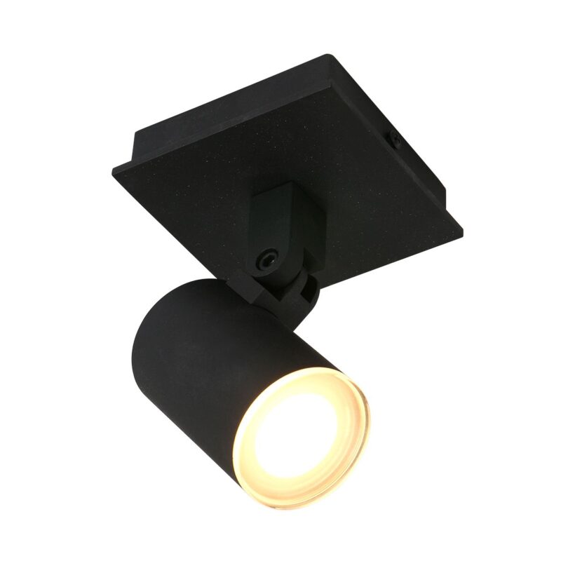 Plafondspot Points Noirs 3059ZW Zwart opbouwspot inclusief lichtbron - Afbeelding 9