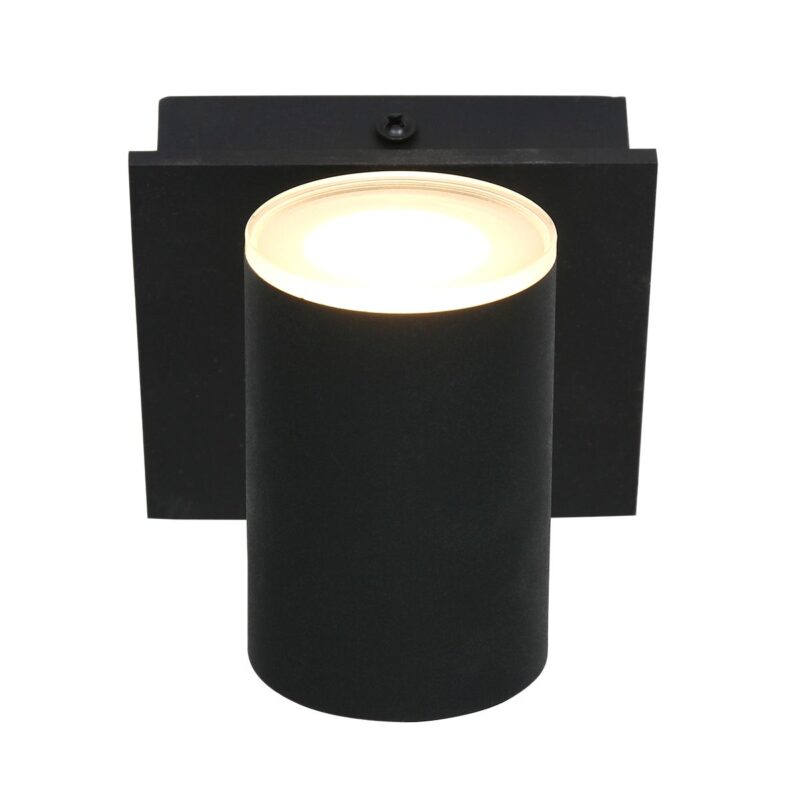 Plafondspot Points Noirs 3059ZW Zwart opbouwspot inclusief lichtbron - Afbeelding 10