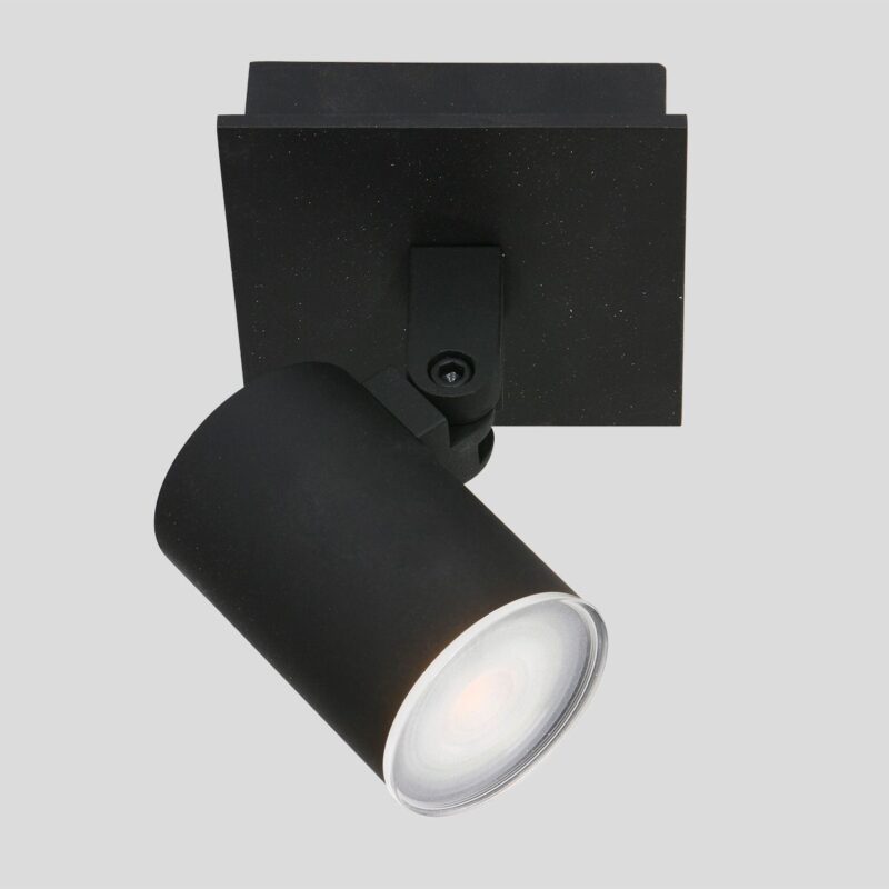 Plafondspot Points Noirs 3059ZW Zwart opbouwspot inclusief lichtbron - Afbeelding 13
