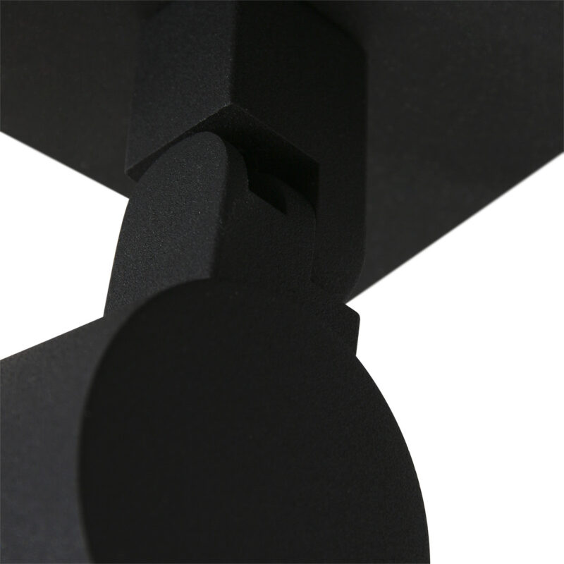 Plafondspot Points Noirs 3060ZW Zwart 2 lichts opbouwspot - Afbeelding 3