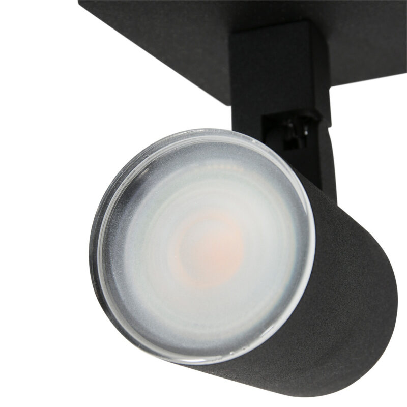 Plafondspot Points Noirs 3060ZW Zwart 2 lichts opbouwspot - Afbeelding 5