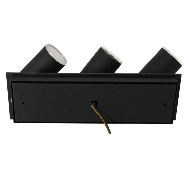 Plafondspot Points Noirs 3061ZW Zwart 3 lichts opbouwspot - Afbeelding 13