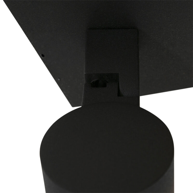 Plafondspot Points Noirs 3061ZW Zwart 3 lichts opbouwspot - Afbeelding 5