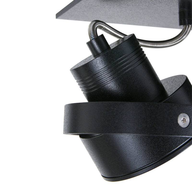 Plafondspot Quatro 7551ZW Zwart - Afbeelding 3