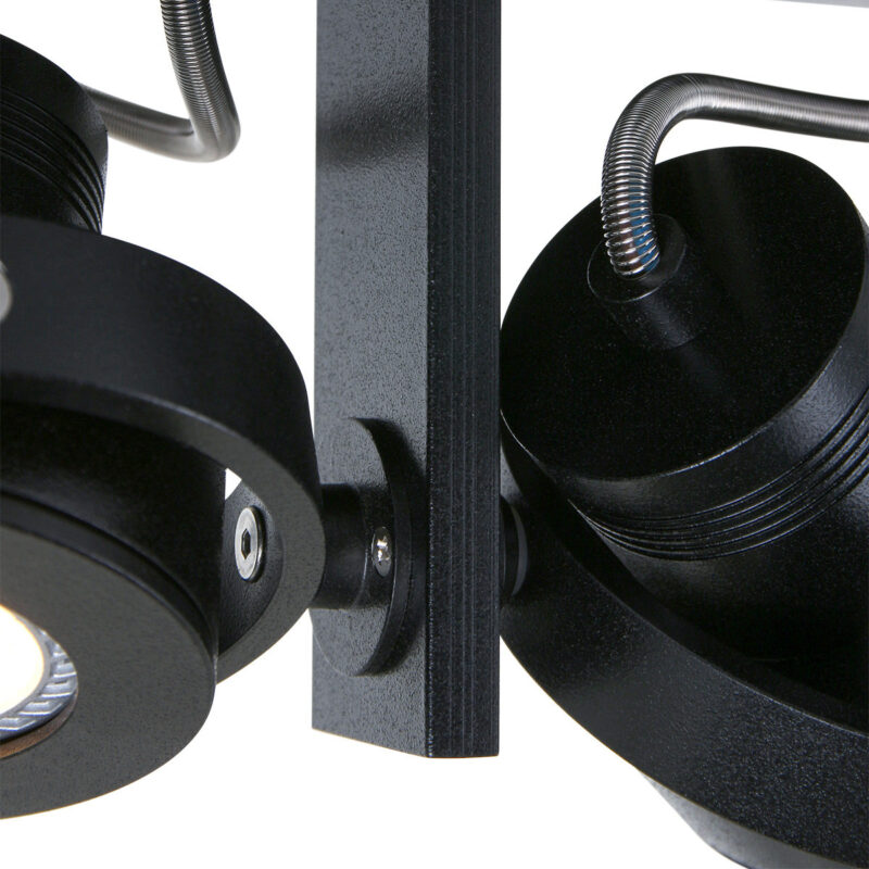 Plafondspot Quatro 7551ZW Zwart - Afbeelding 4