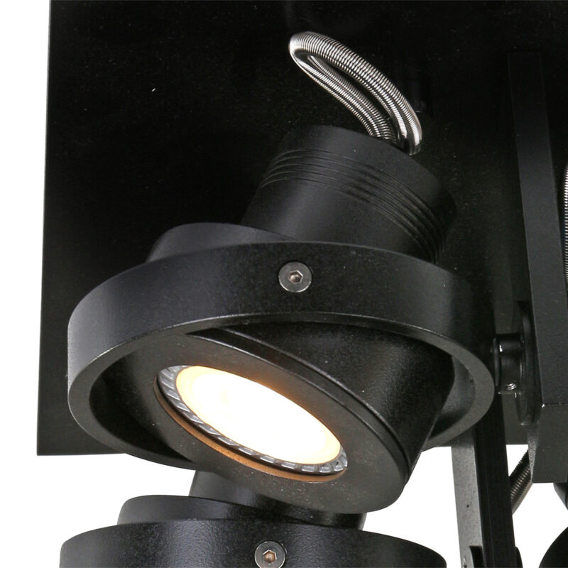 Plafondspot Quatro 7552ZW Zwart - Afbeelding 4