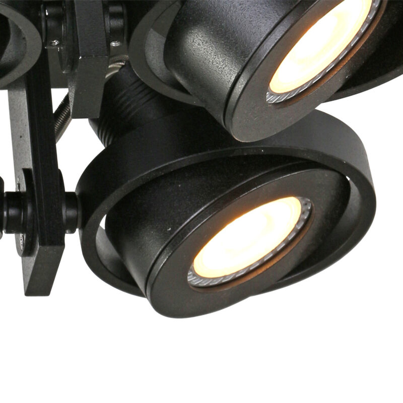 Plafondspot Quatro 7552ZW Zwart - Afbeelding 5