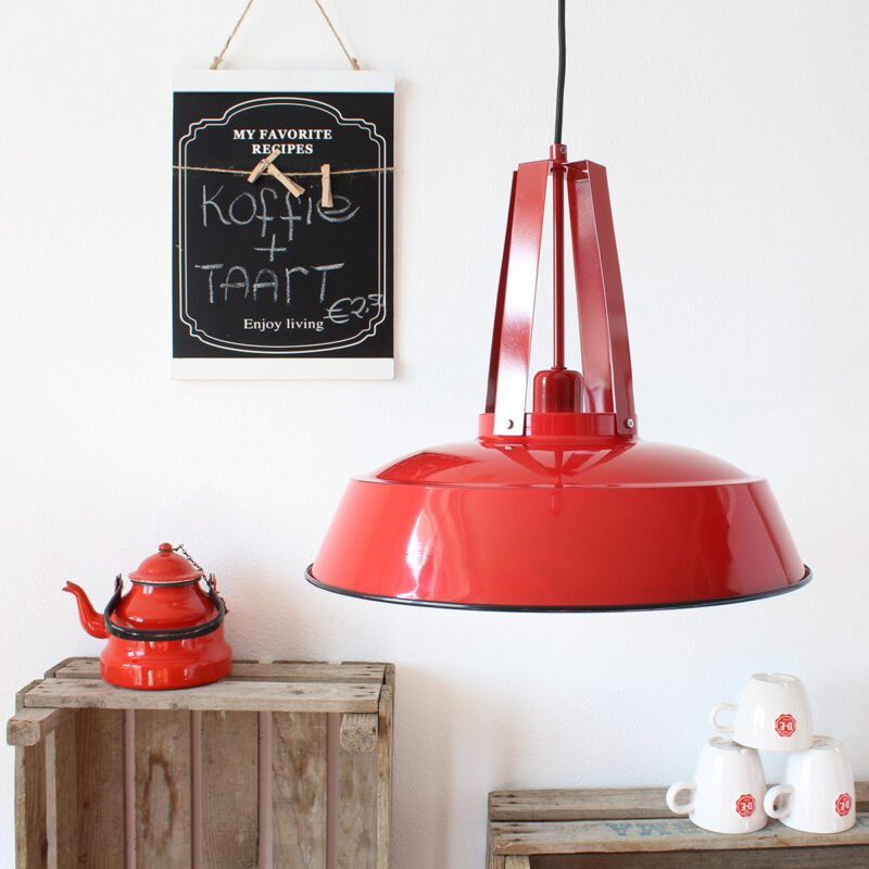 Rode hanglamp Eden 7704RO E27 fitting - Afbeelding 3