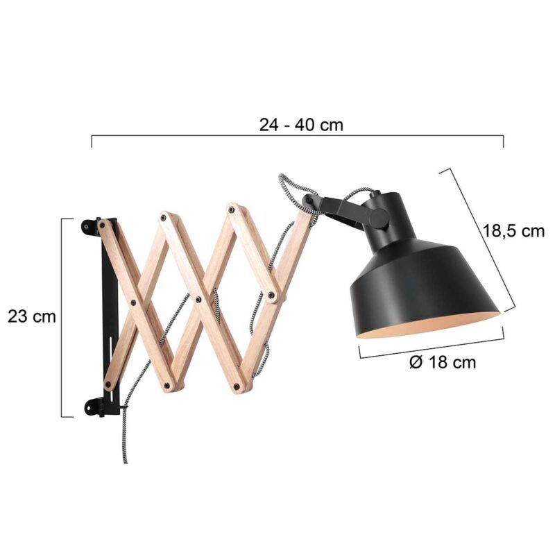 Schaarlamp Porter 3372ZW – Stijlvol, Functioneel & Uniek - Afbeelding 7