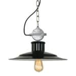 Scheeps hanglamp Millstone 7737ZW Zwart met E27 fitting