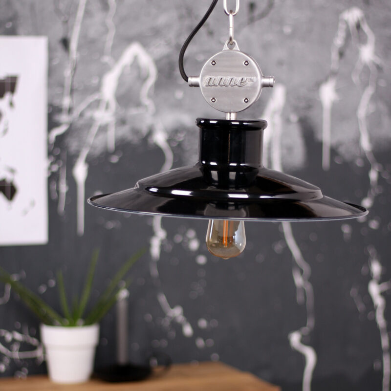 Scheeps hanglamp Millstone 7737ZW Zwart met E27 fitting - Afbeelding 3