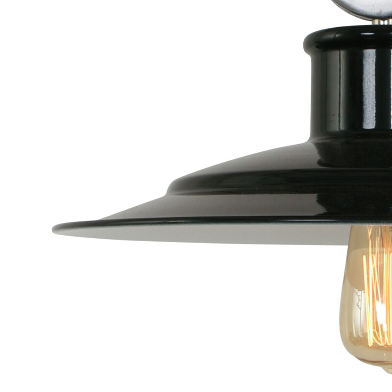 Scheeps hanglamp Millstone 7737ZW Zwart met E27 fitting - Afbeelding 4