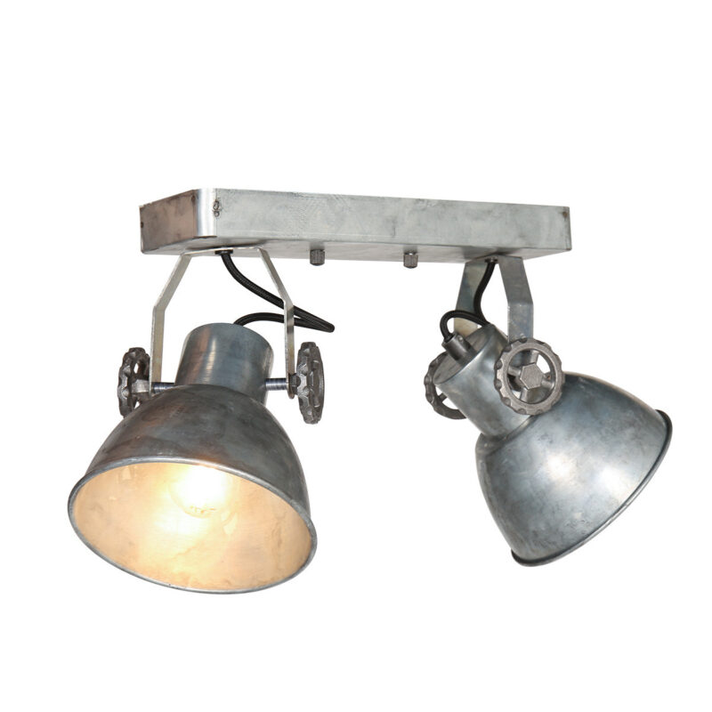 Spot Gearmetal 3673NI 2 lichts met 2x E27 fitting - Afbeelding 2
