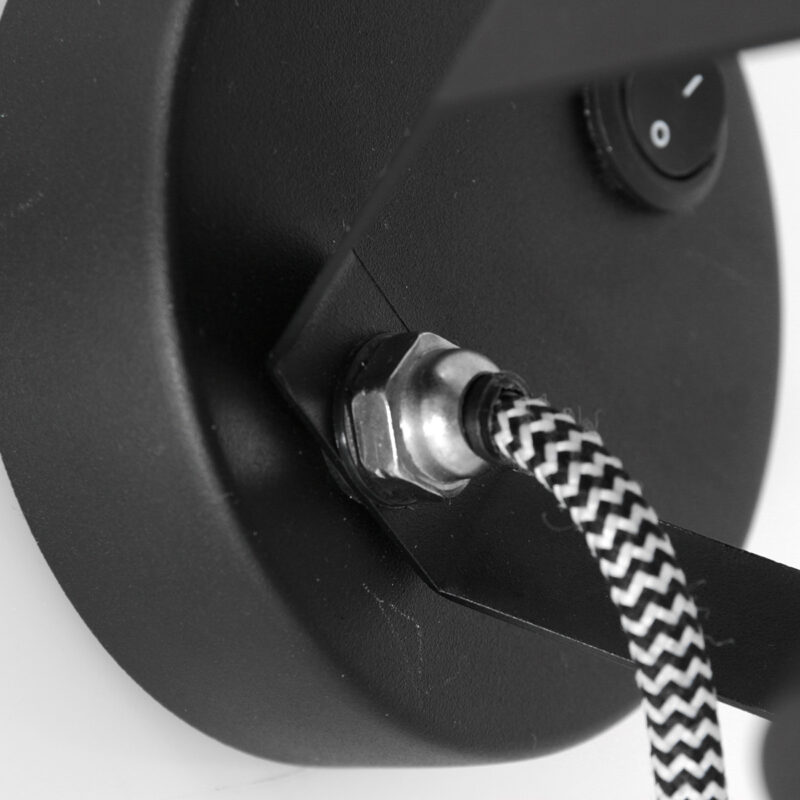 Spot - Wandlamp Acier 3337ZW Zwart met E27 fitting - Afbeelding 12