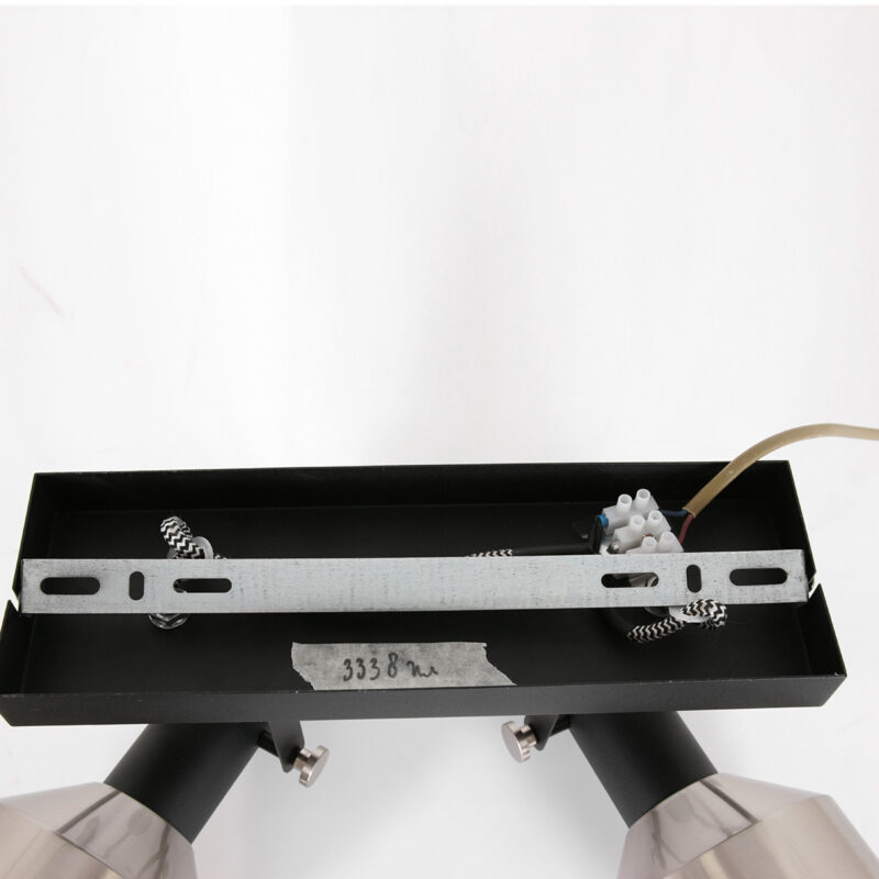 Spot - plafondlamp Acier 3338ZW Zwart met 2 x E27 fitting - Afbeelding 16
