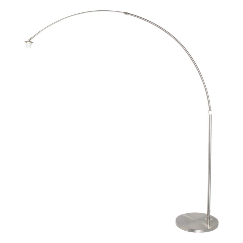Staal kleurige vloerlamp / booglamp Sparkled Light 7268ST zonder kap - Afbeelding 2