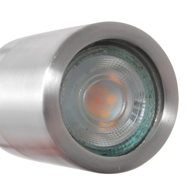 Staal kleurige wandlamp met flexibele arm 3390ST Upround inclusief lichtbron - Afbeelding 5