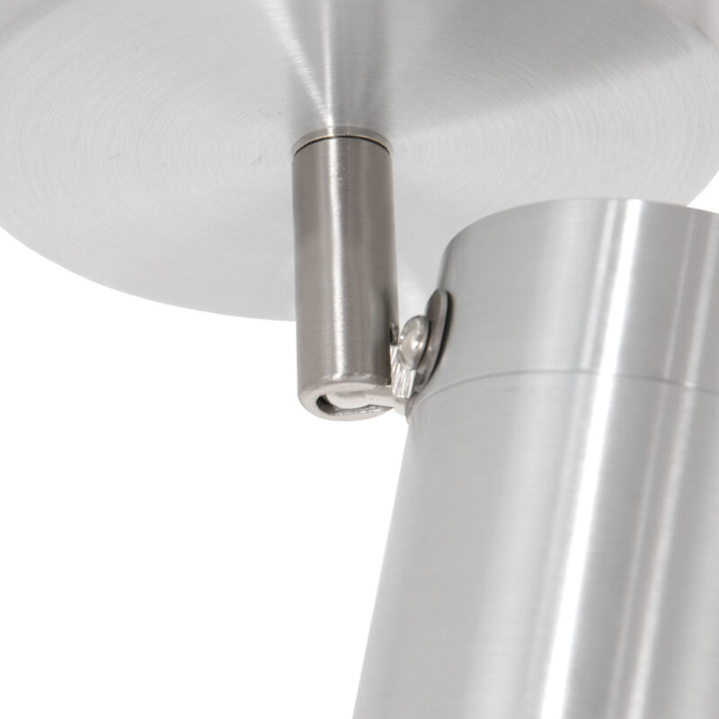 Staalkleurige 1-lichts spot Upround 2486ST inclusief lichtbron - Afbeelding 4