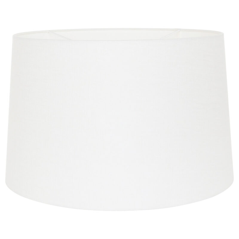 Staalkleurige boog / wandlamp Sparkled Light 8197ST met wit linnen taps toelopende kap - Afbeelding 5