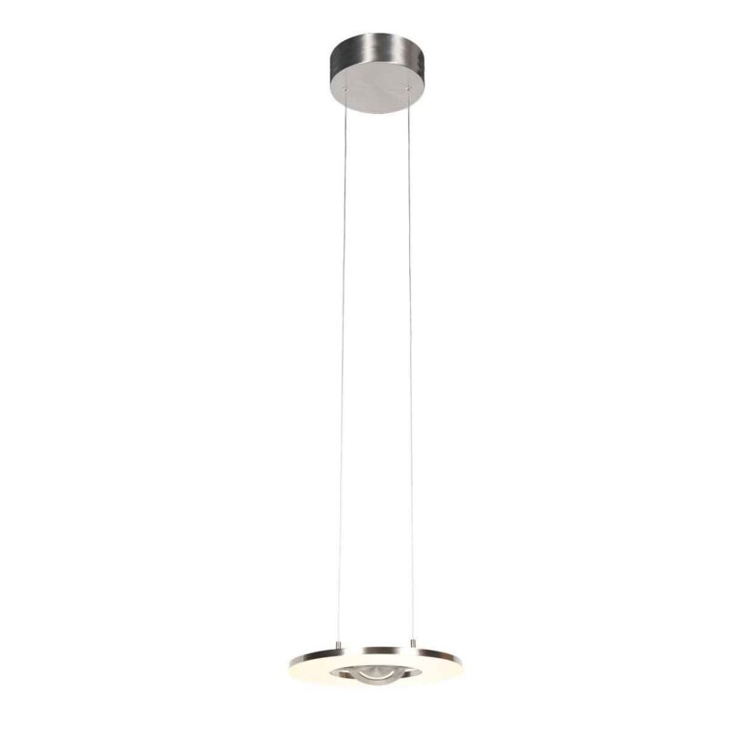 Staalkleurige hanglamp Soleil 4140ST met lift systeem - Afbeelding 2