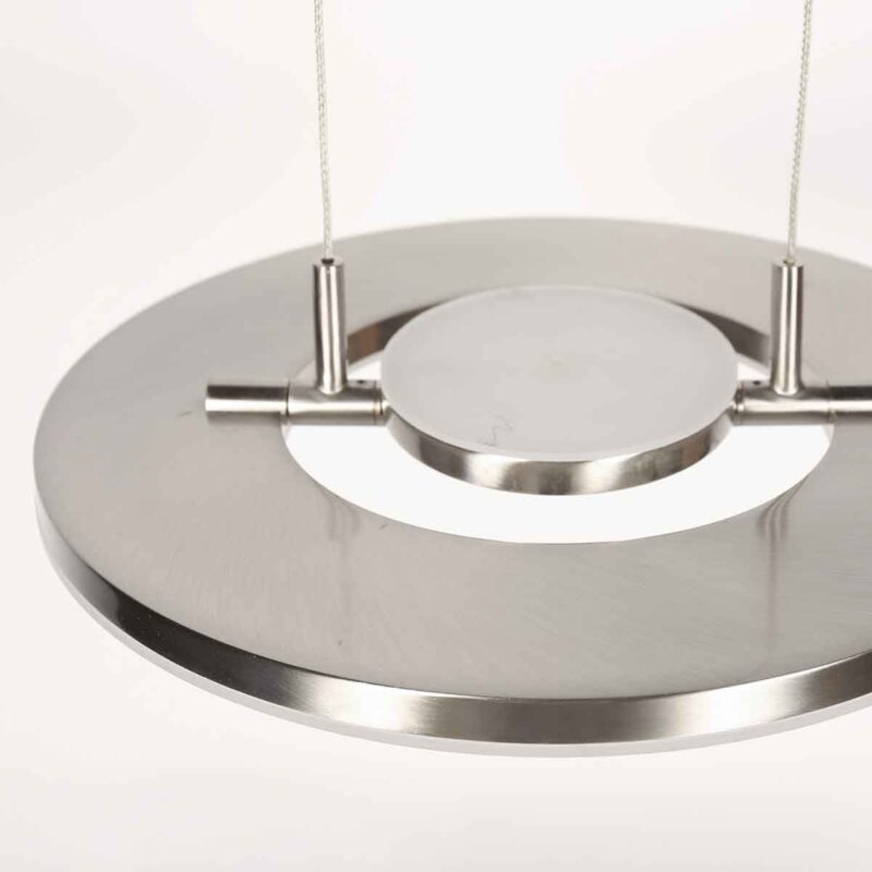 Staalkleurige hanglamp Soleil 4140ST met lift systeem - Afbeelding 12