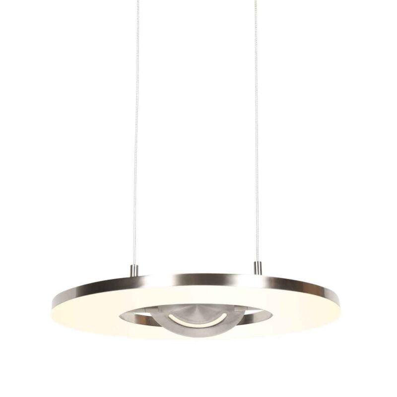 Staalkleurige hanglamp Soleil 4140ST met lift systeem - Afbeelding 15