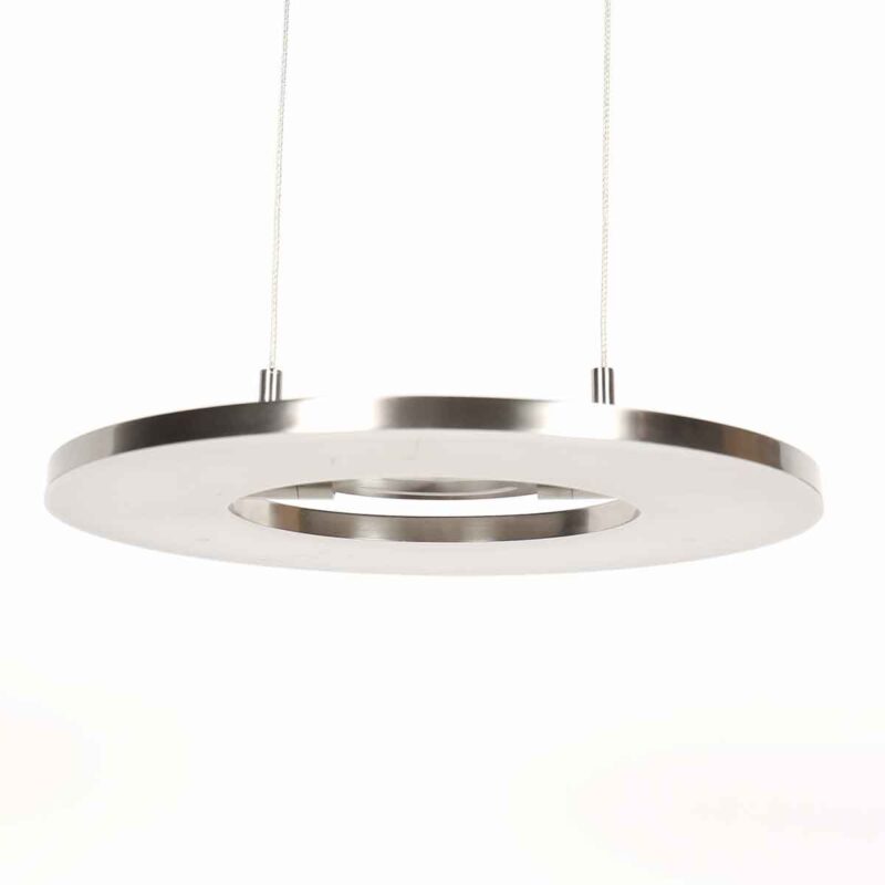 Staalkleurige hanglamp Soleil 4140ST met lift systeem - Afbeelding 5