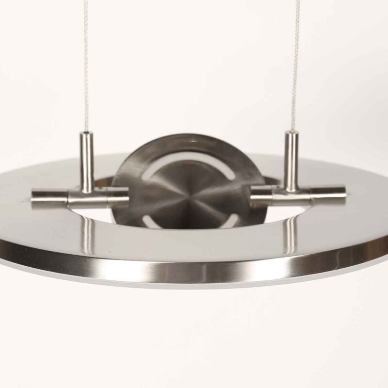 Staalkleurige hanglamp Soleil 4140ST met lift systeem - Afbeelding 6
