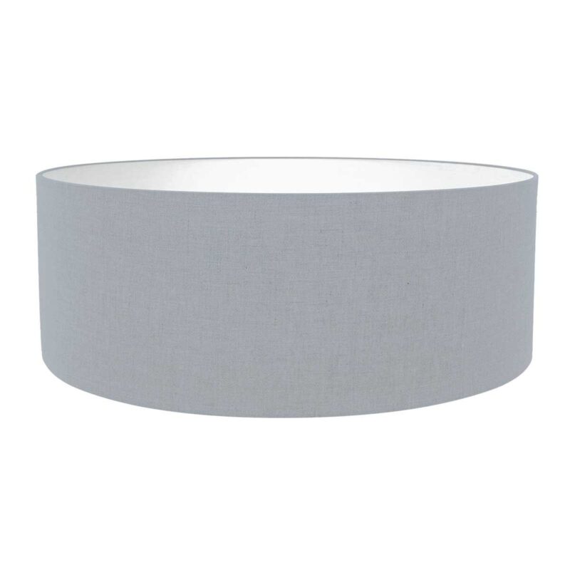 Staalkleurige hanglamp Sparkled Light 3993ST met blauw linnen kap - Afbeelding 5