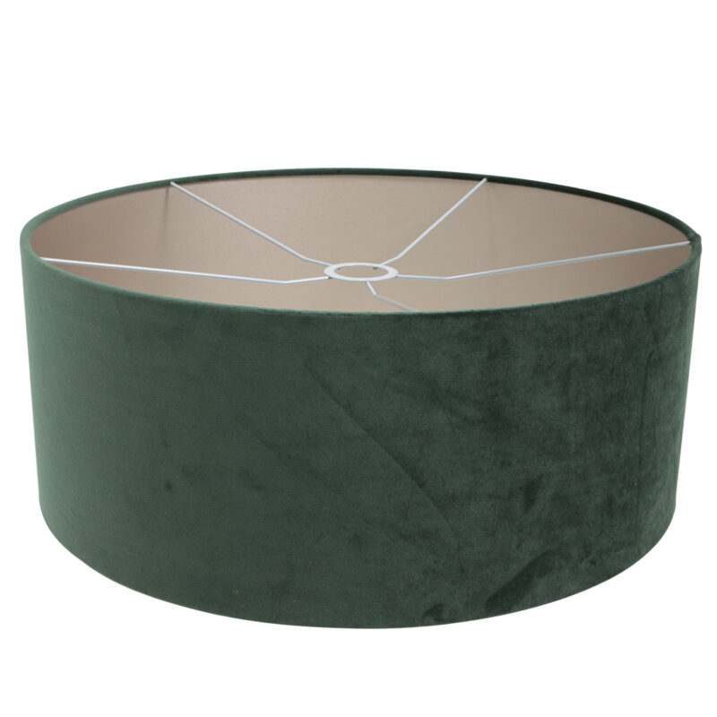 Staalkleurige hanglamp Sparkled Light 8148ST met groen velours kap - Afbeelding 5