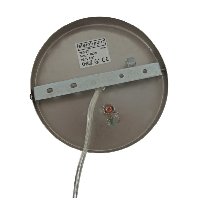 Staalkleurige hanglamp Sparkled Light 8150ST met goud velours kap - Afbeelding 11