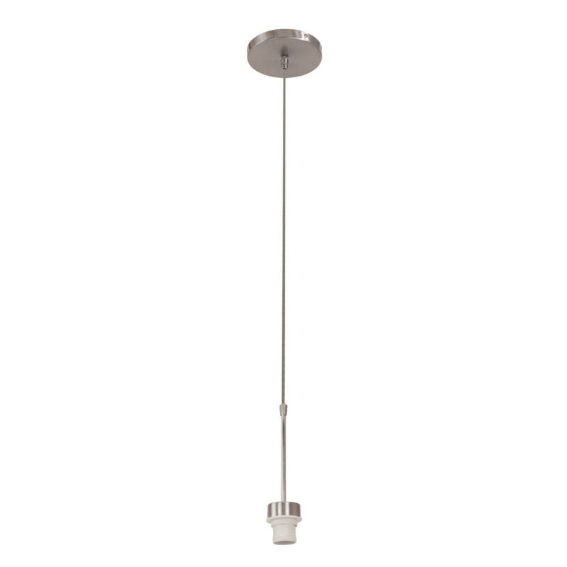 Staalkleurige hanglamp - pendel Sparkled Light 3602ST zonder kap - Afbeelding 2