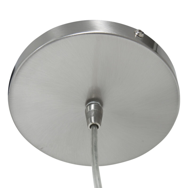 Staalkleurige hanglamp - pendel Sparkled Light 3602ST zonder kap - Afbeelding 10
