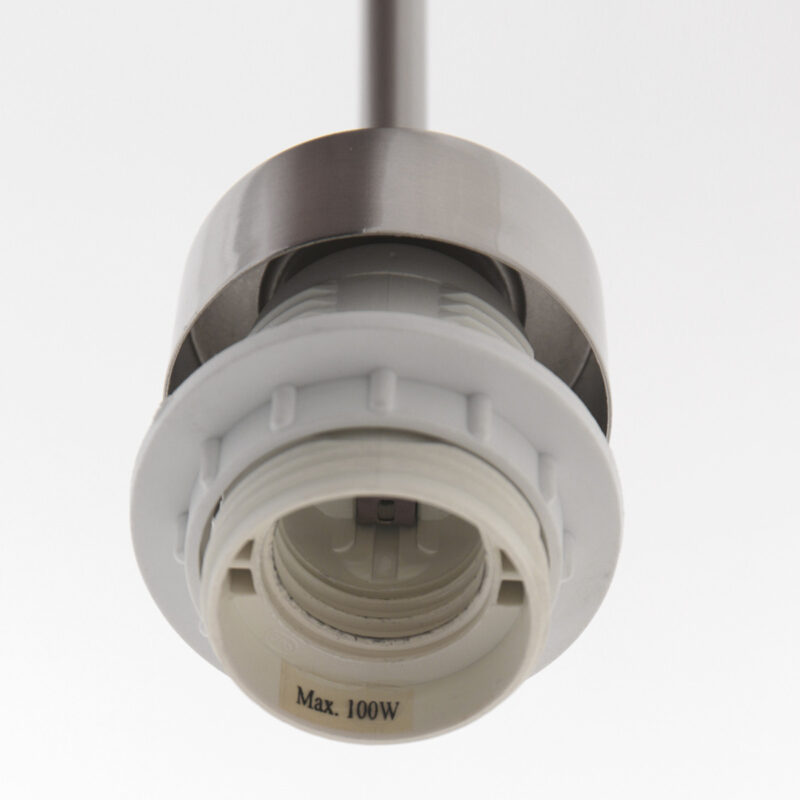Staalkleurige hanglamp - pendel Sparkled Light 3602ST zonder kap - Afbeelding 5