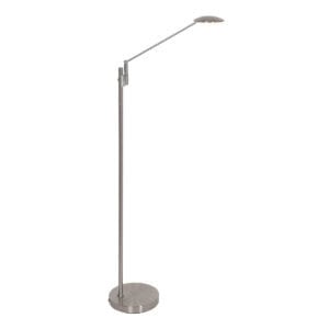 Staalkleurige leeslamp Daphne 3393ST Lichtkleur instelbaar