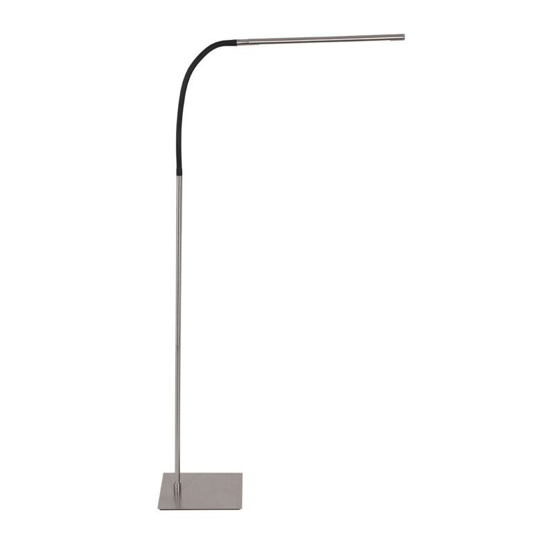 Staalkleurige leeslamp Serpent 3115ST met dimmer en flexsibele arm - Afbeelding 2