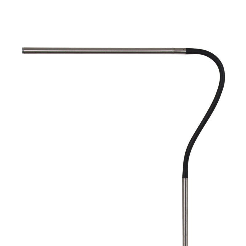 Staalkleurige leeslamp Serpent 3115ST met dimmer en flexsibele arm - Afbeelding 10